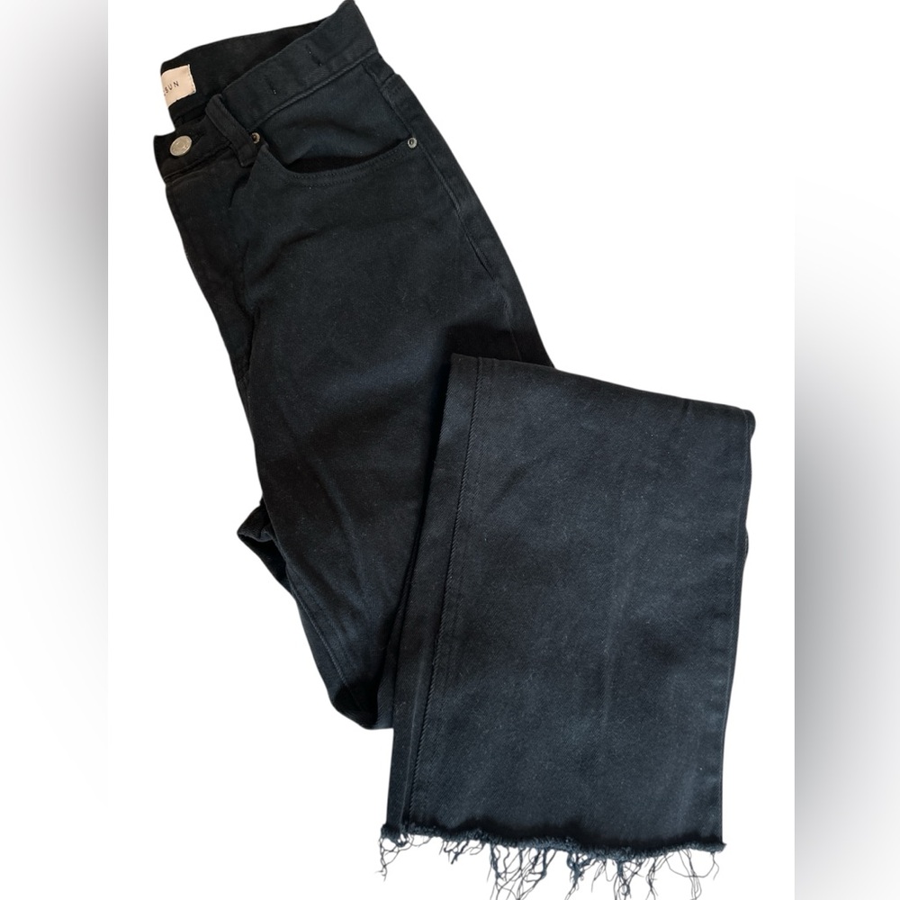 PacSun Black Flare Wide Leg Jeans